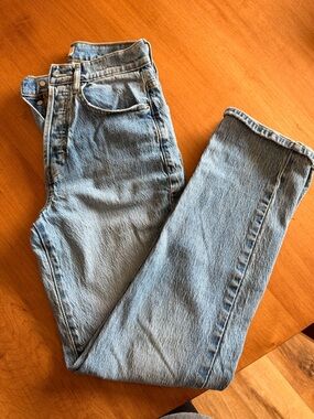 PacSun Women's Light Blue Straight Leg Jeans